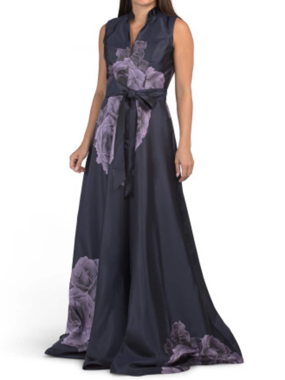 RENE BY RENE RUIZ Floral Mikado Gown - Picture 1 of 4
